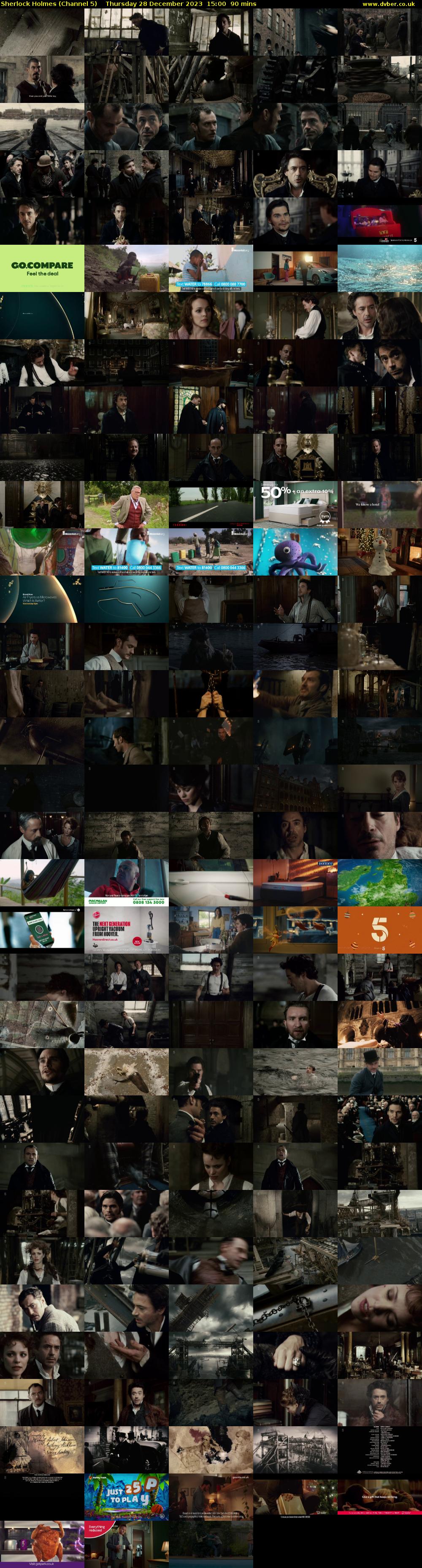 Sherlock Holmes (Channel 5) Thursday 28 December 2023 15:00 - 16:30
