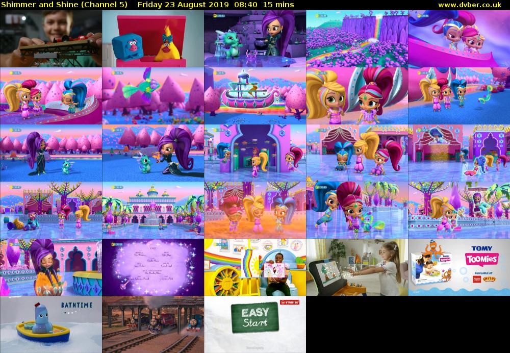 Shimmer and Shine (Channel 5) Friday 23 August 2019 08:40 - 08:55