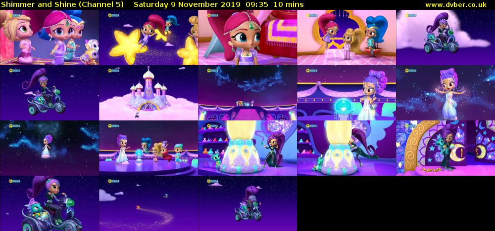 Shimmer and Shine (Channel 5) Saturday 9 November 2019 09:35 - 09:45