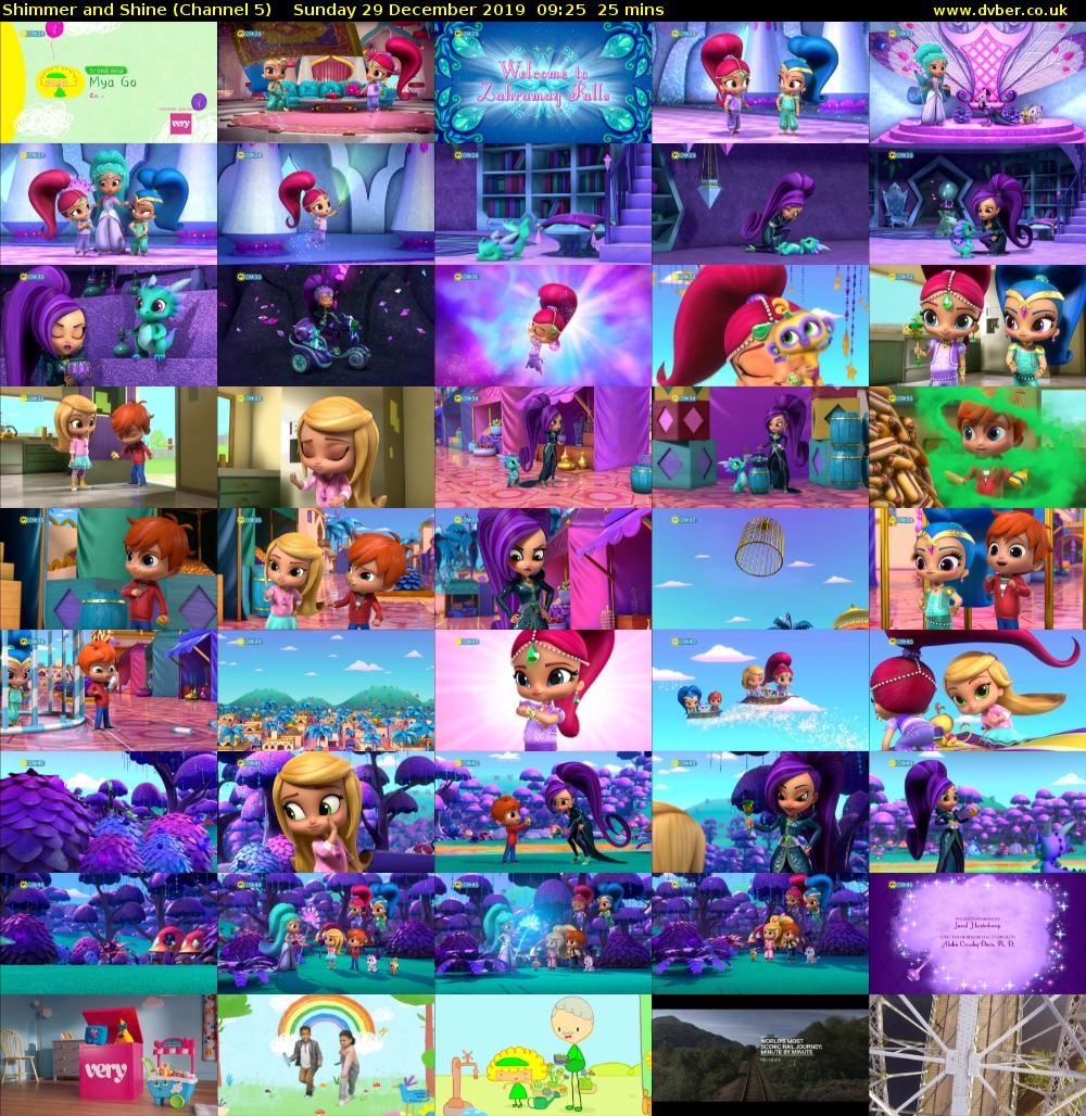 Shimmer and Shine (Channel 5) Sunday 29 December 2019 09:25 - 09:50