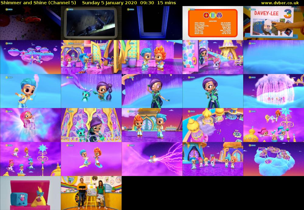 Shimmer and Shine (Channel 5) Sunday 5 January 2020 09:30 - 09:45