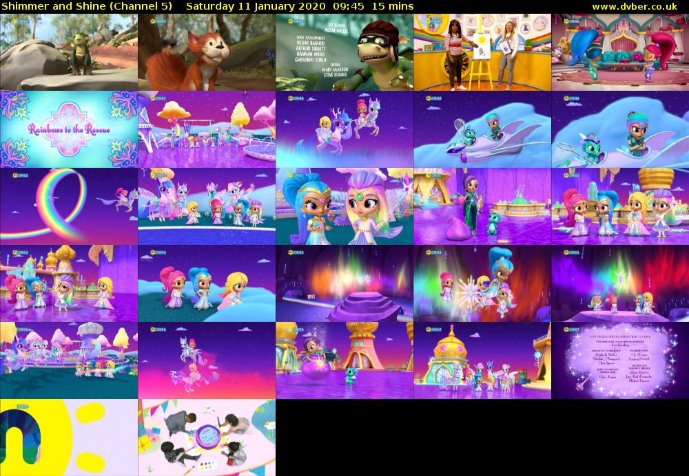 Shimmer and Shine (Channel 5) Saturday 11 January 2020 09:45 - 10:00