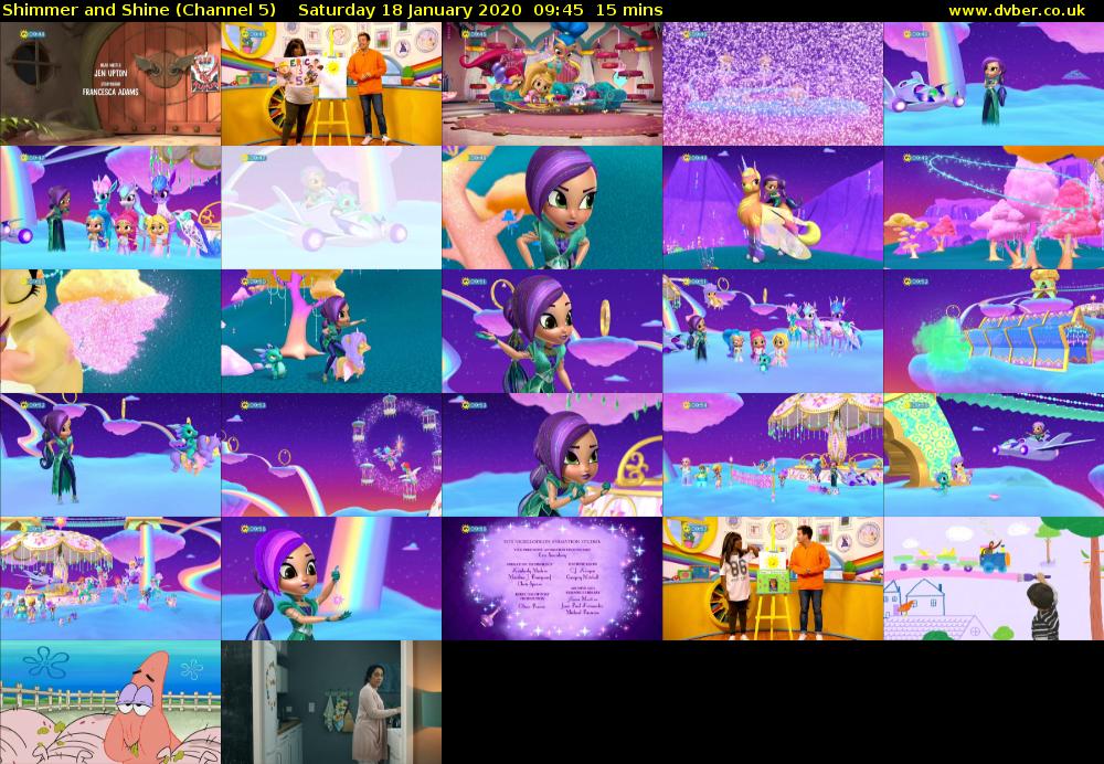 Shimmer and Shine (Channel 5) Saturday 18 January 2020 09:45 - 10:00