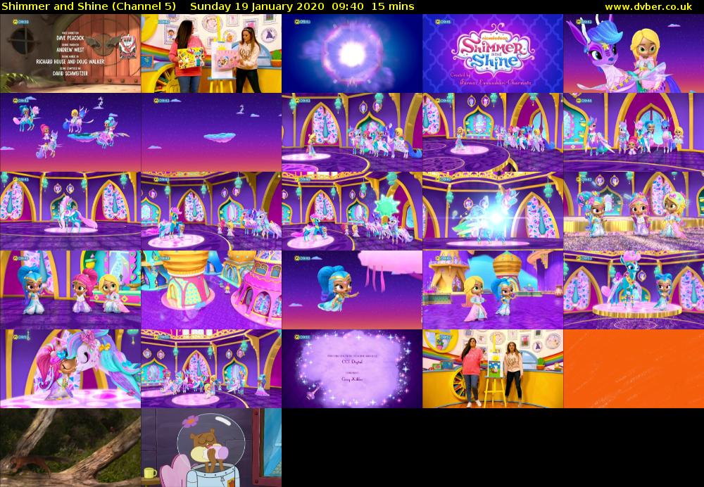 Shimmer and Shine (Channel 5) Sunday 19 January 2020 09:40 - 09:55