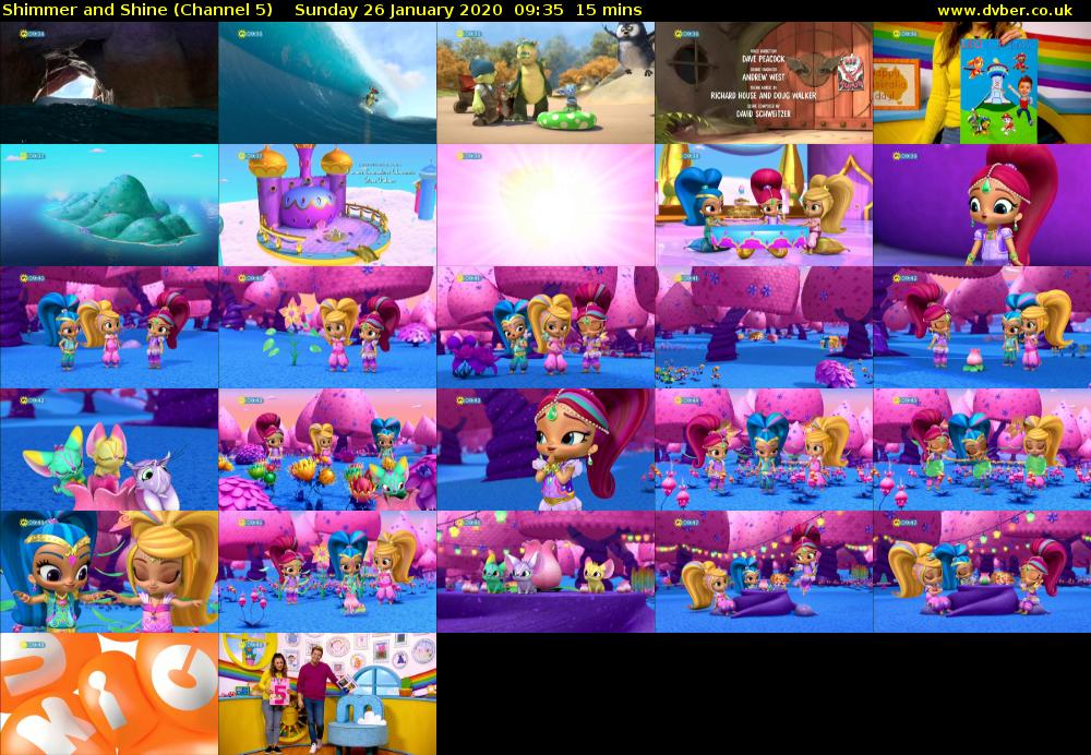 Shimmer and Shine (Channel 5) Sunday 26 January 2020 09:35 - 09:50