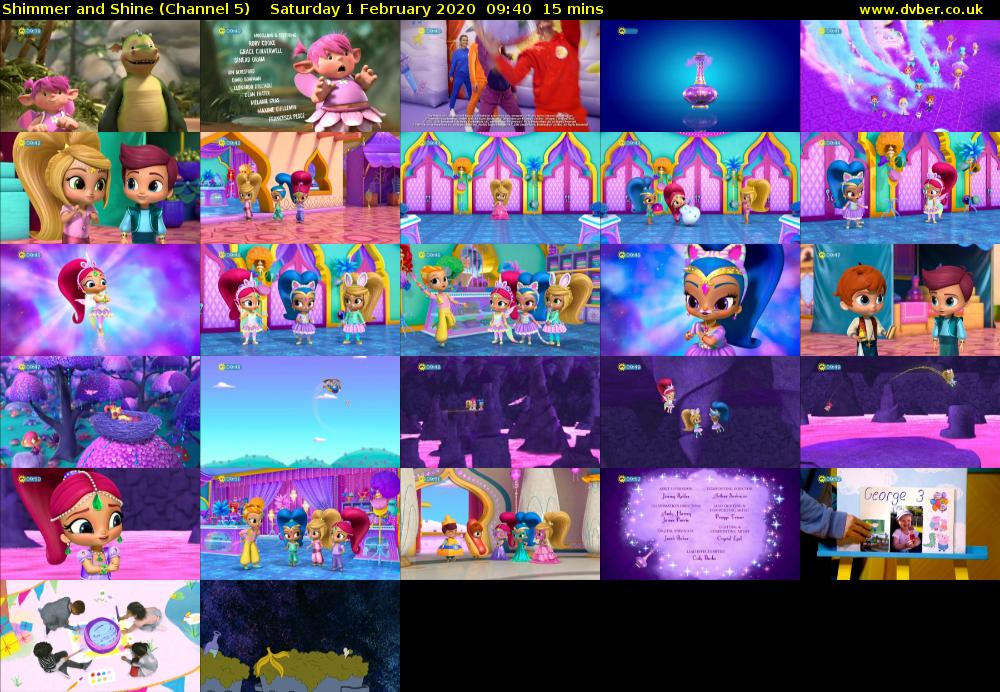 Shimmer and Shine (Channel 5) Saturday 1 February 2020 09:40 - 09:55