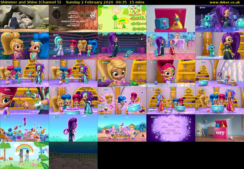 Shimmer and Shine (Channel 5) Sunday 2 February 2020 09:35 - 09:50