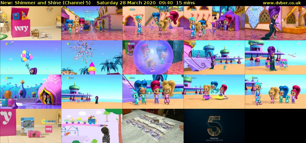 Shimmer and Shine (Channel 5) Saturday 28 March 2020 09:40 - 09:55