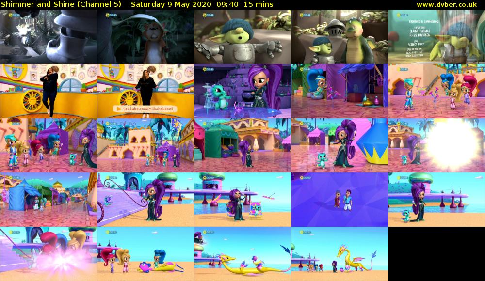 Shimmer and Shine (Channel 5) Saturday 9 May 2020 09:40 - 09:55