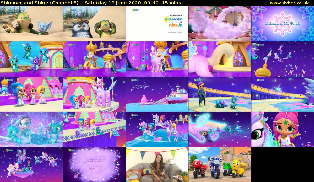 Shimmer and Shine (Channel 5) Saturday 13 June 2020 09:40 - 09:55