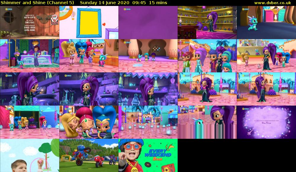Shimmer and Shine (Channel 5) Sunday 14 June 2020 09:45 - 10:00