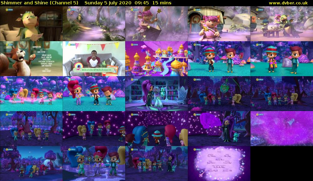 Shimmer and Shine (Channel 5) Sunday 5 July 2020 09:45 - 10:00