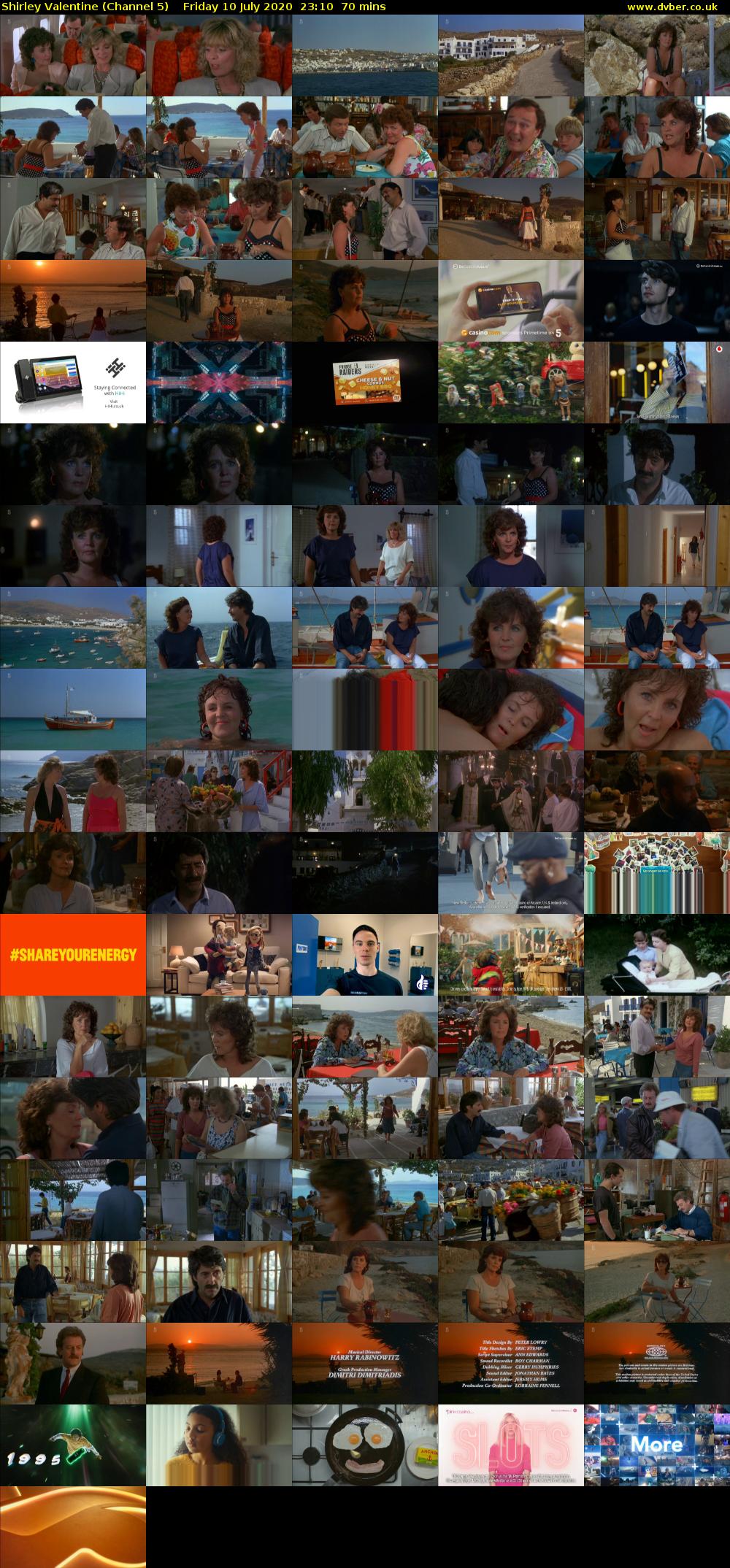 Shirley Valentine (Channel 5) Friday 10 July 2020 23:10 - 00:20