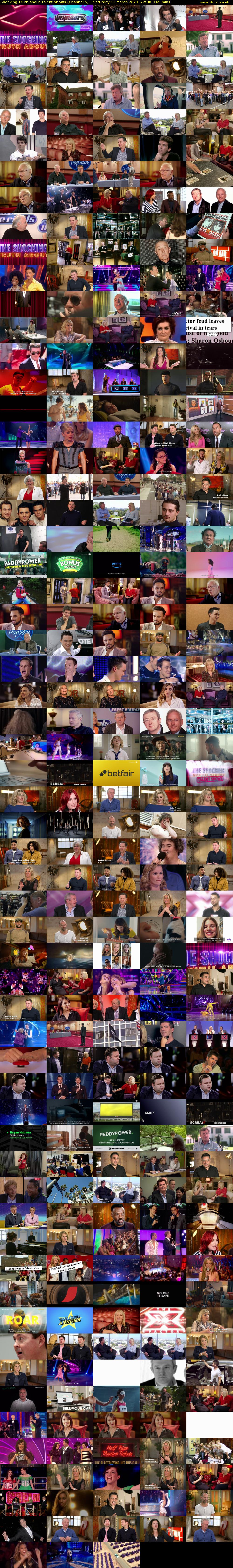 Shocking Truth about Talent Shows (Channel 5) Saturday 11 March 2023 22:30 - 01:15
