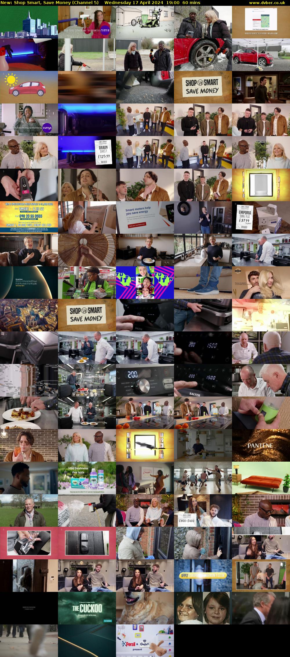 Shop Smart, Save Money (Channel 5) Wednesday 17 April 2024 19:00 - 20:00