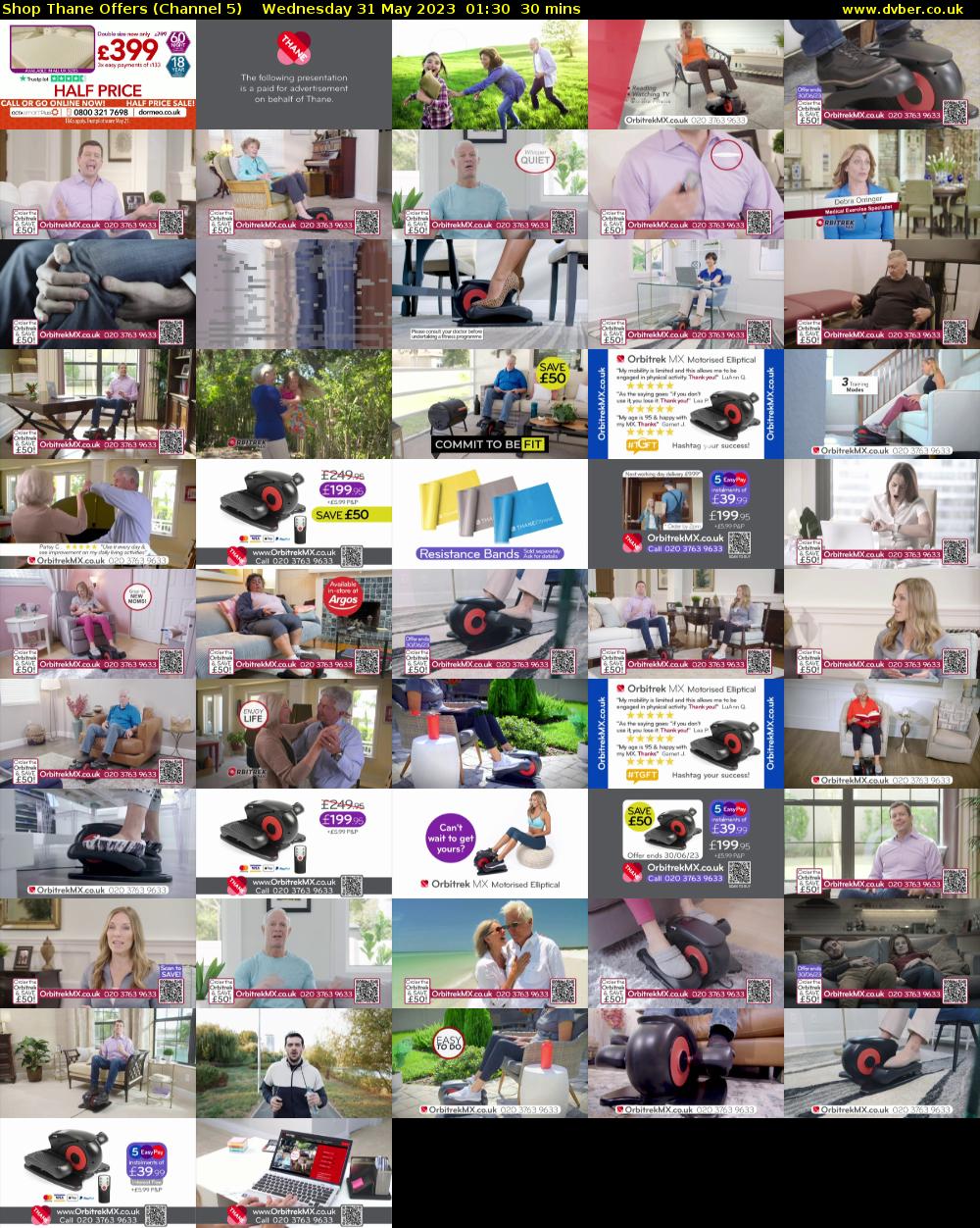 Shop Thane Offers (Channel 5) Wednesday 31 May 2023 01:30 - 02:00