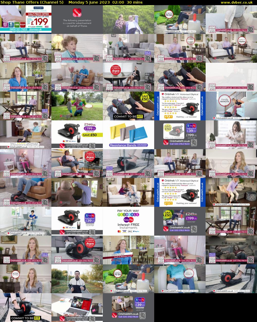 Shop Thane Offers (Channel 5) Monday 5 June 2023 02:00 - 02:30