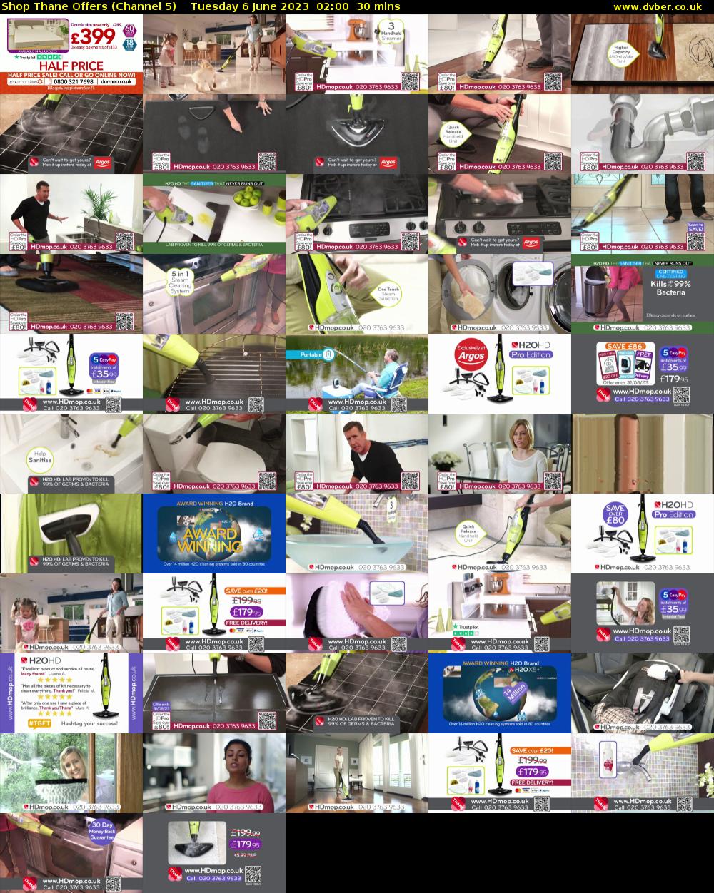 Shop Thane Offers (Channel 5) Tuesday 6 June 2023 02:00 - 02:30