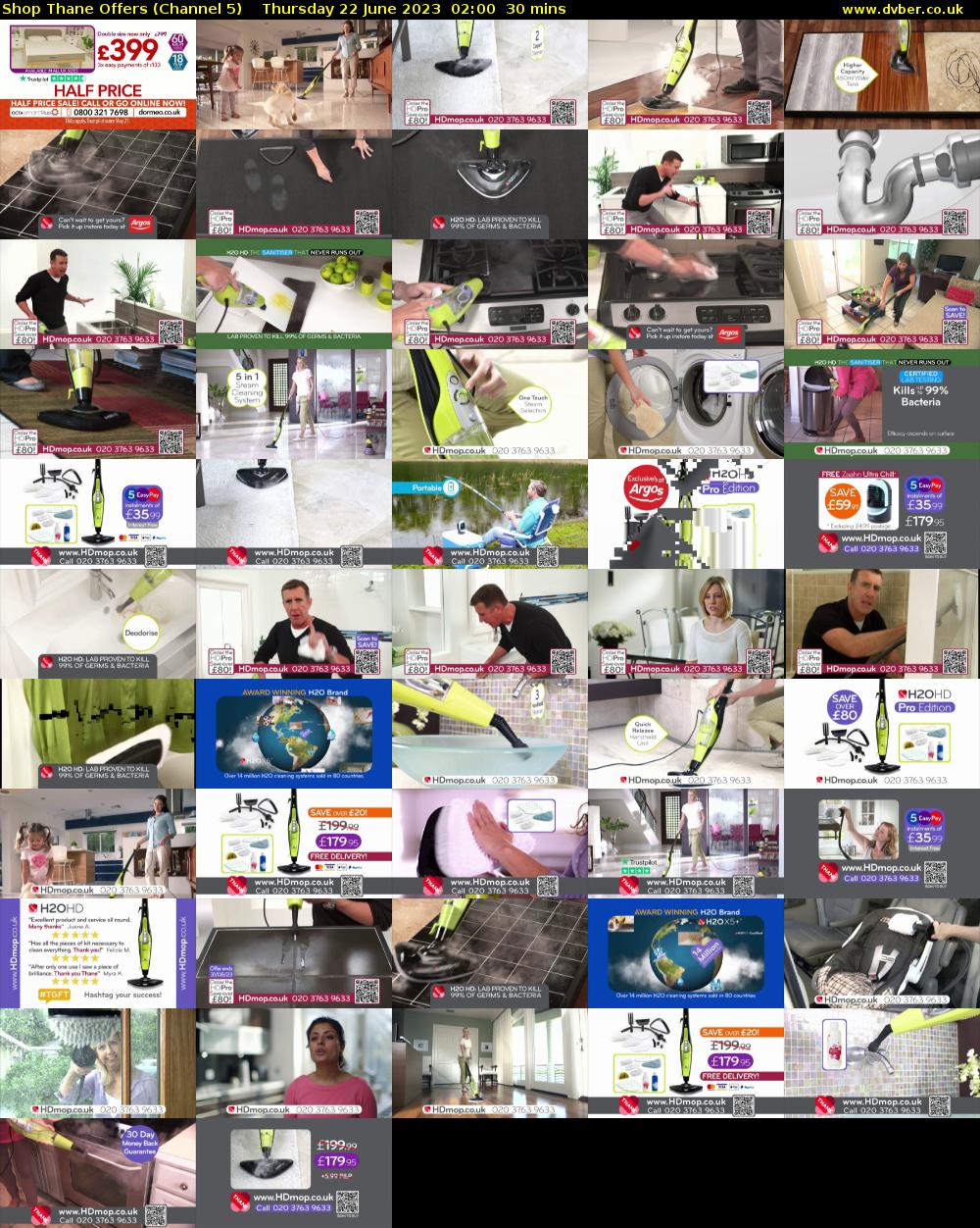 Shop Thane Offers (Channel 5) Thursday 22 June 2023 02:00 - 02:30