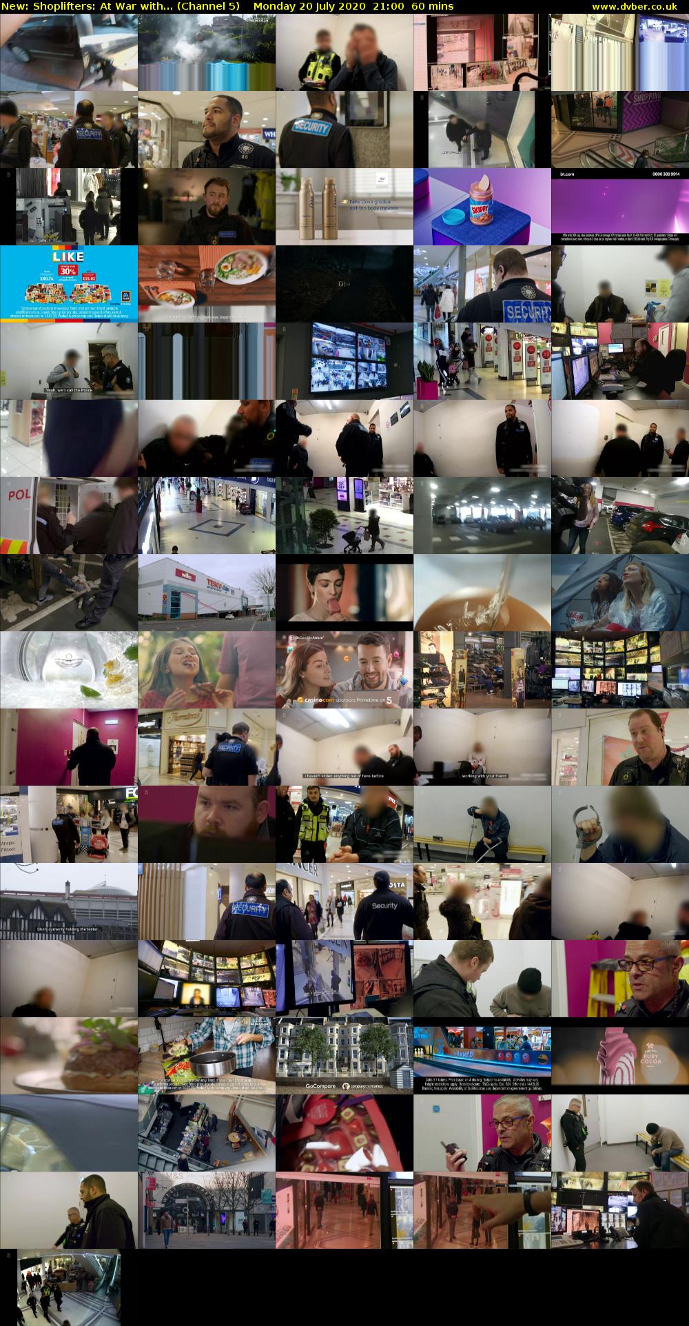 Shoplifters: At War with... (Channel 5) Monday 20 July 2020 21:00 - 22:00