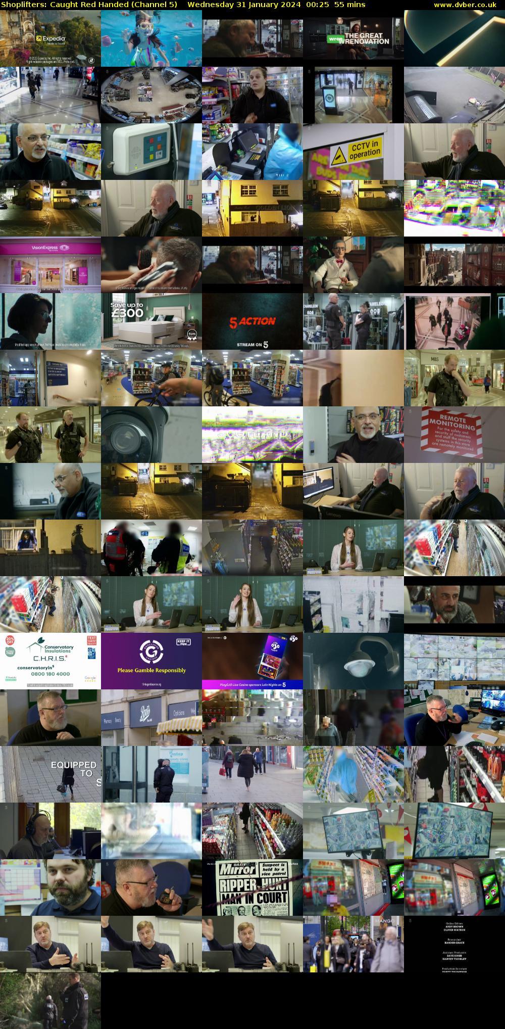 Shoplifters: Caught Red Handed (Channel 5) Wednesday 31 January 2024 00:25 - 01:20