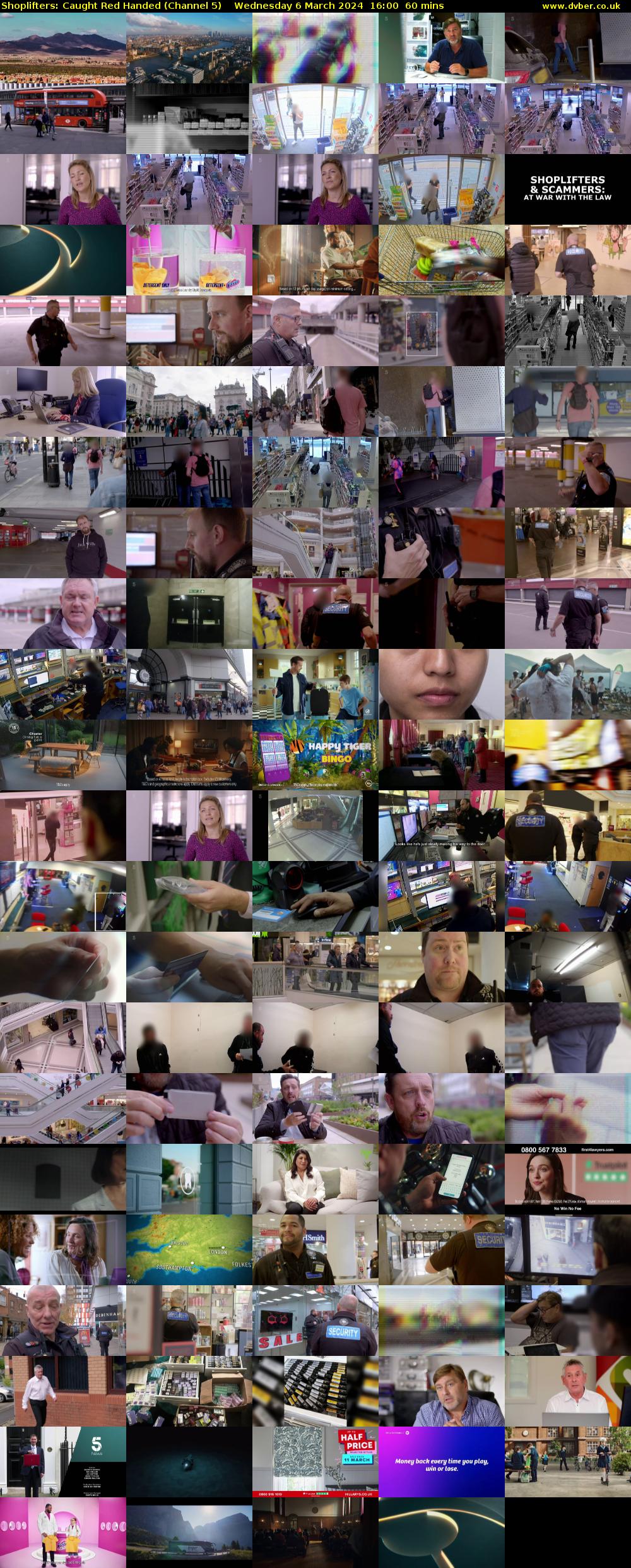 Shoplifters: Caught Red Handed (Channel 5) Wednesday 6 March 2024 16:00 - 17:00