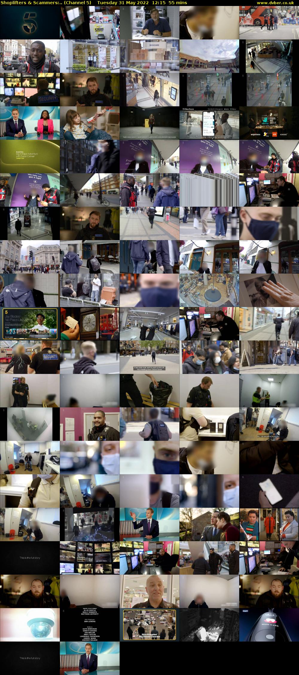 Shoplifters & Scammers:.. (Channel 5) Tuesday 31 May 2022 12:15 - 13:10