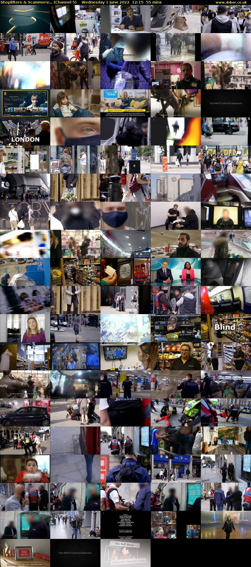 Shoplifters & Scammers:.. (Channel 5) Wednesday 1 June 2022 12:15 - 13:10