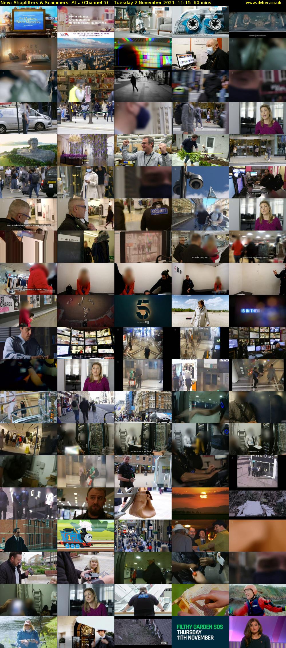Shoplifters & Scammers: At... (Channel 5) Tuesday 2 November 2021 11:15 - 12:15