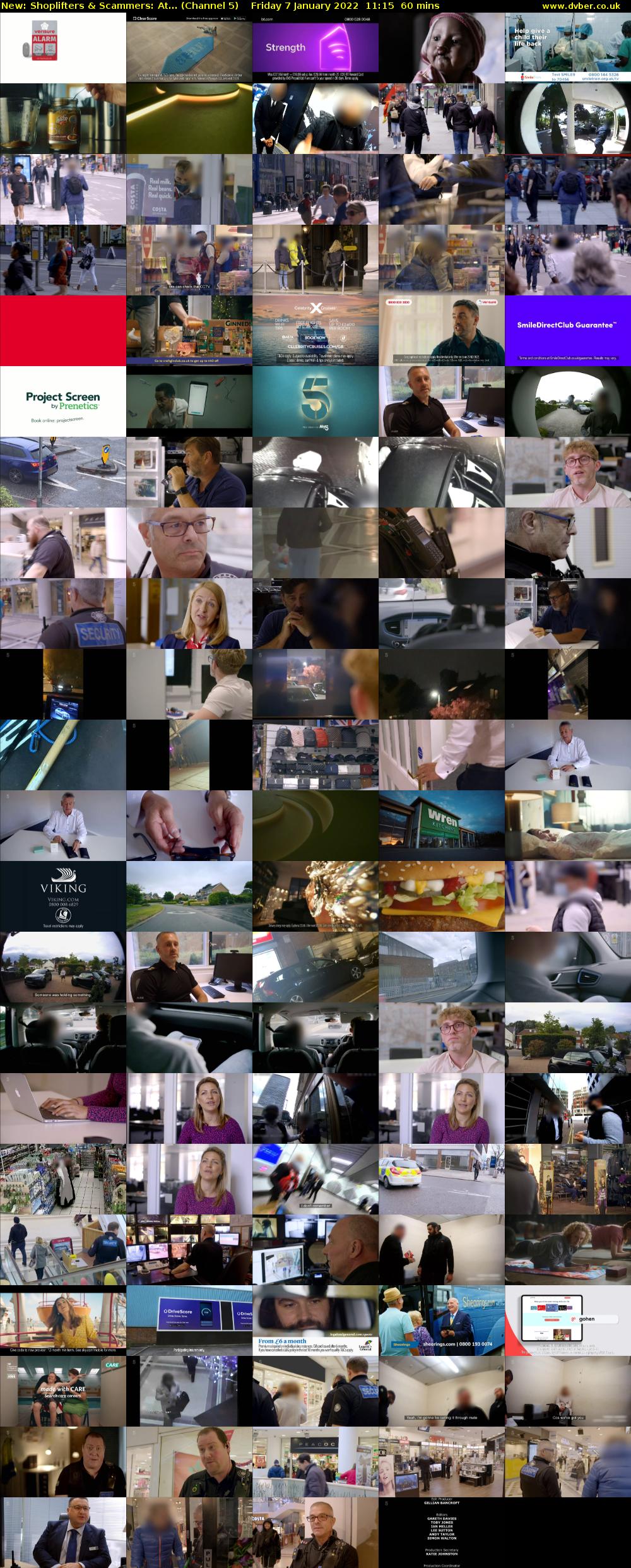 Shoplifters & Scammers: At... (Channel 5) Friday 7 January 2022 11:15 - 12:15
