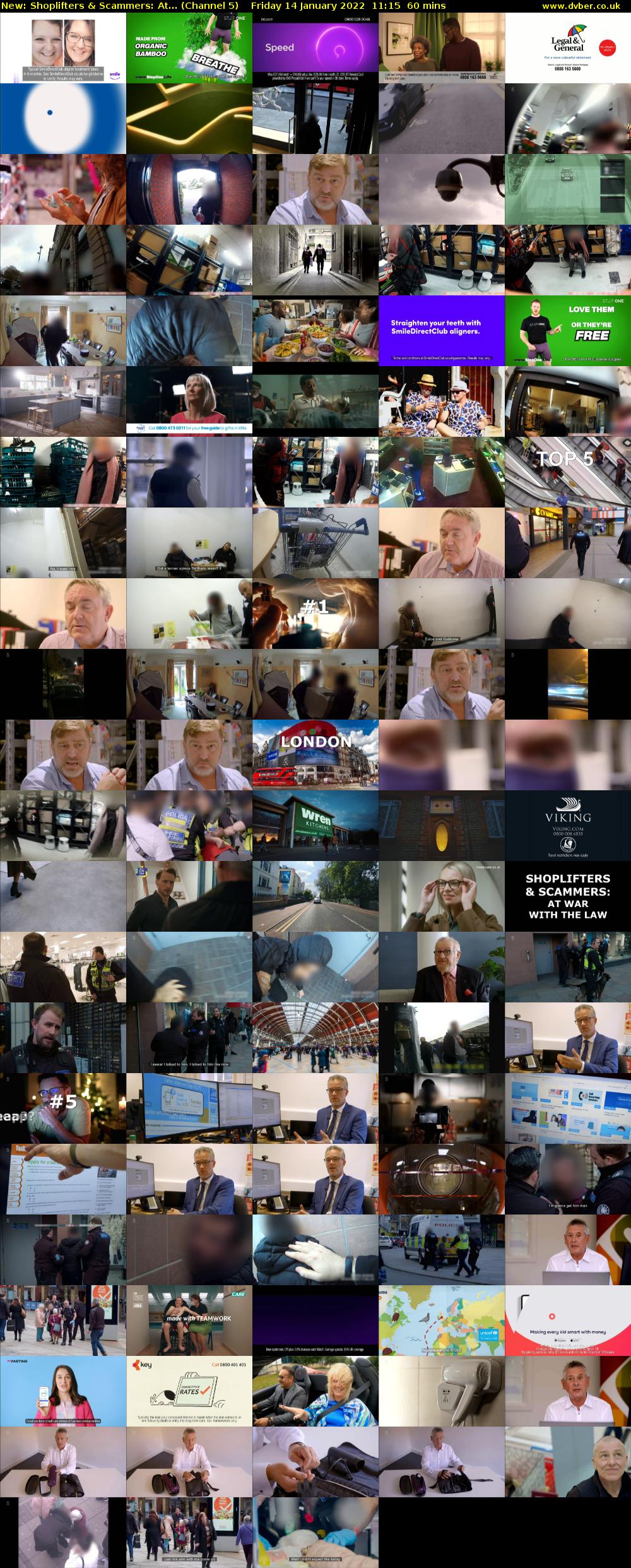 Shoplifters & Scammers: At... (Channel 5) Friday 14 January 2022 11:15 - 12:15