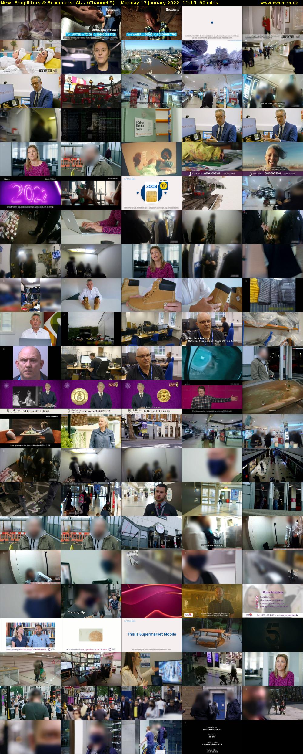 Shoplifters & Scammers: At... (Channel 5) Monday 17 January 2022 11:15 - 12:15