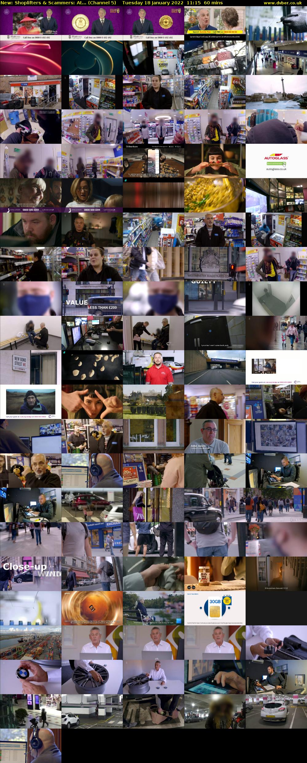 Shoplifters & Scammers: At... (Channel 5) Tuesday 18 January 2022 11:15 - 12:15
