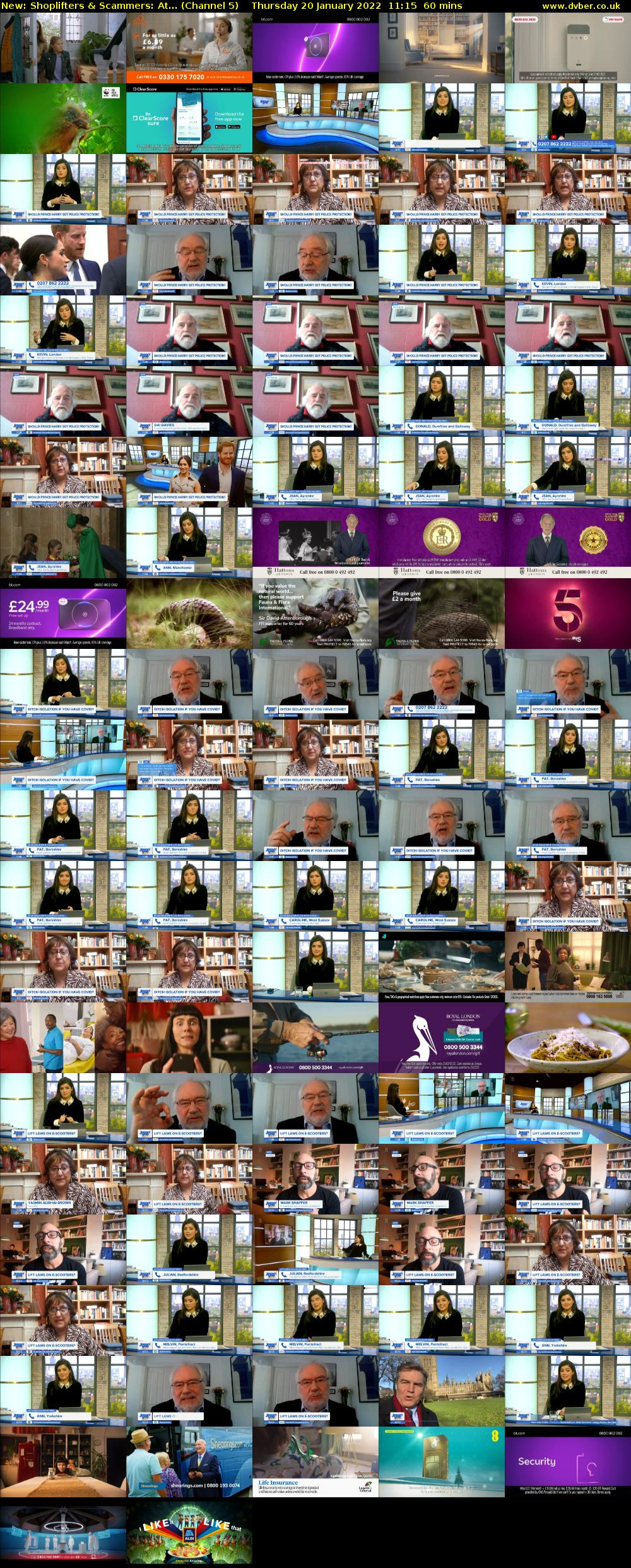 Shoplifters & Scammers: At... (Channel 5) Thursday 20 January 2022 11:15 - 12:15
