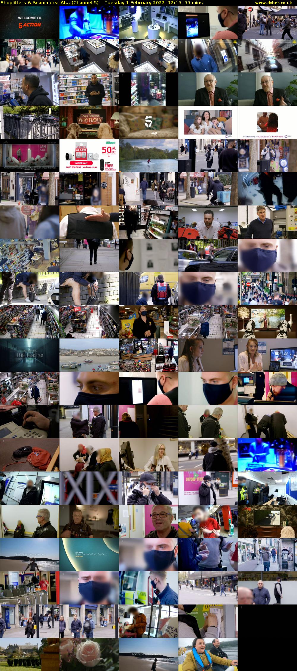 Shoplifters & Scammers: At... (Channel 5) Tuesday 1 February 2022 12:15 - 13:10