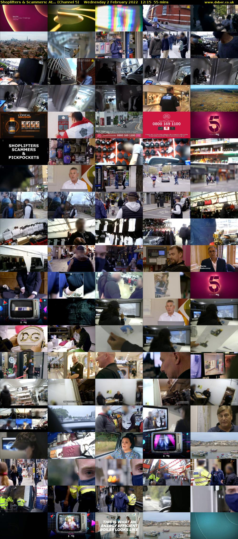 Shoplifters & Scammers: At... (Channel 5) Wednesday 2 February 2022 12:15 - 13:10