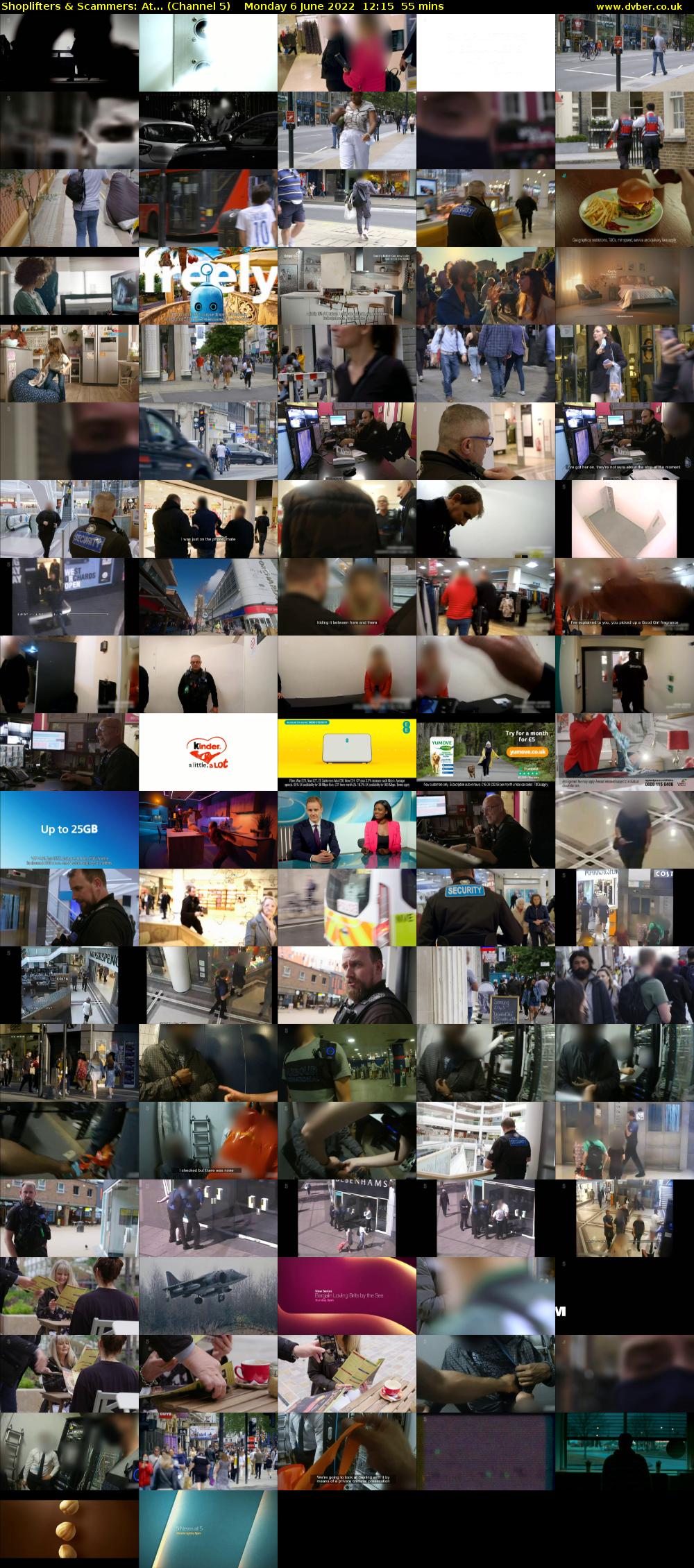 Shoplifters & Scammers: At... (Channel 5) Monday 6 June 2022 12:15 - 13:10