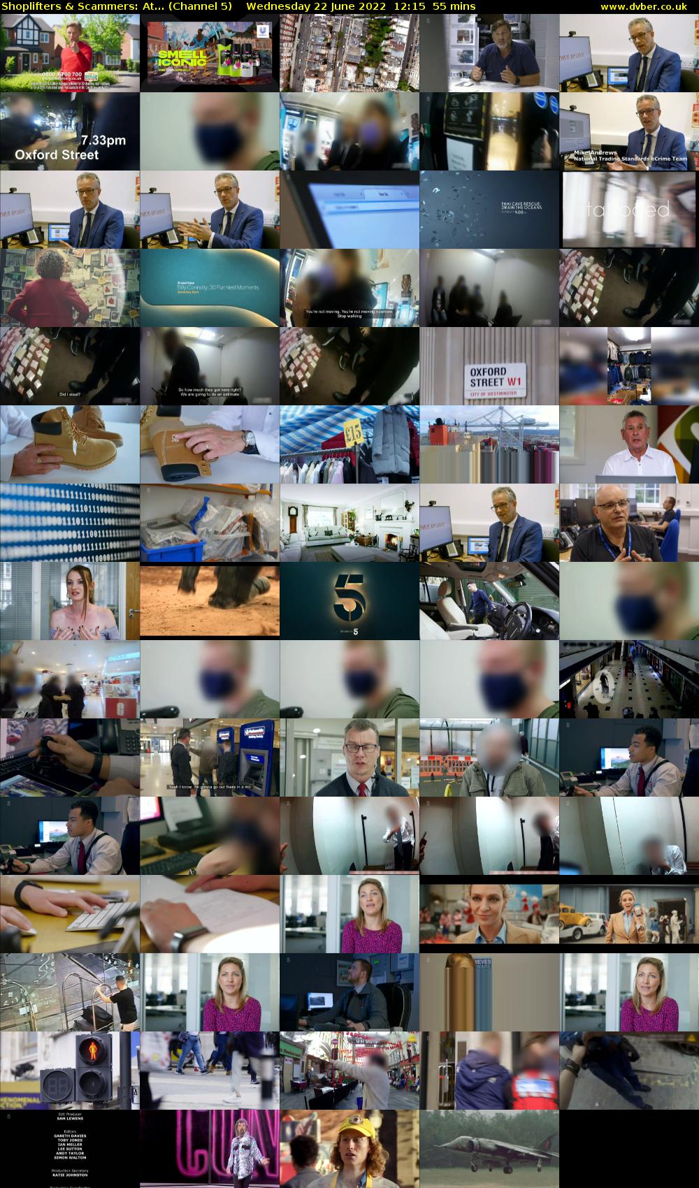 Shoplifters & Scammers: At... (Channel 5) Wednesday 22 June 2022 12:15 - 13:10