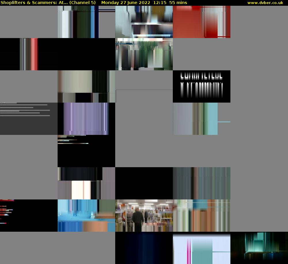 Shoplifters & Scammers: At... (Channel 5) Monday 27 June 2022 12:15 - 13:10