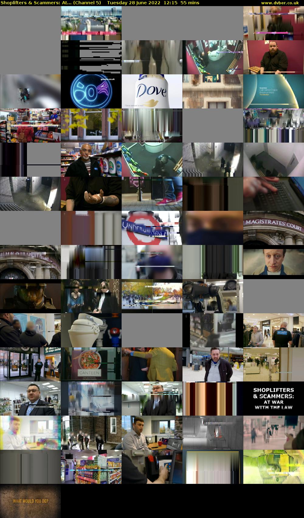 Shoplifters & Scammers: At... (Channel 5) Tuesday 28 June 2022 12:15 - 13:10