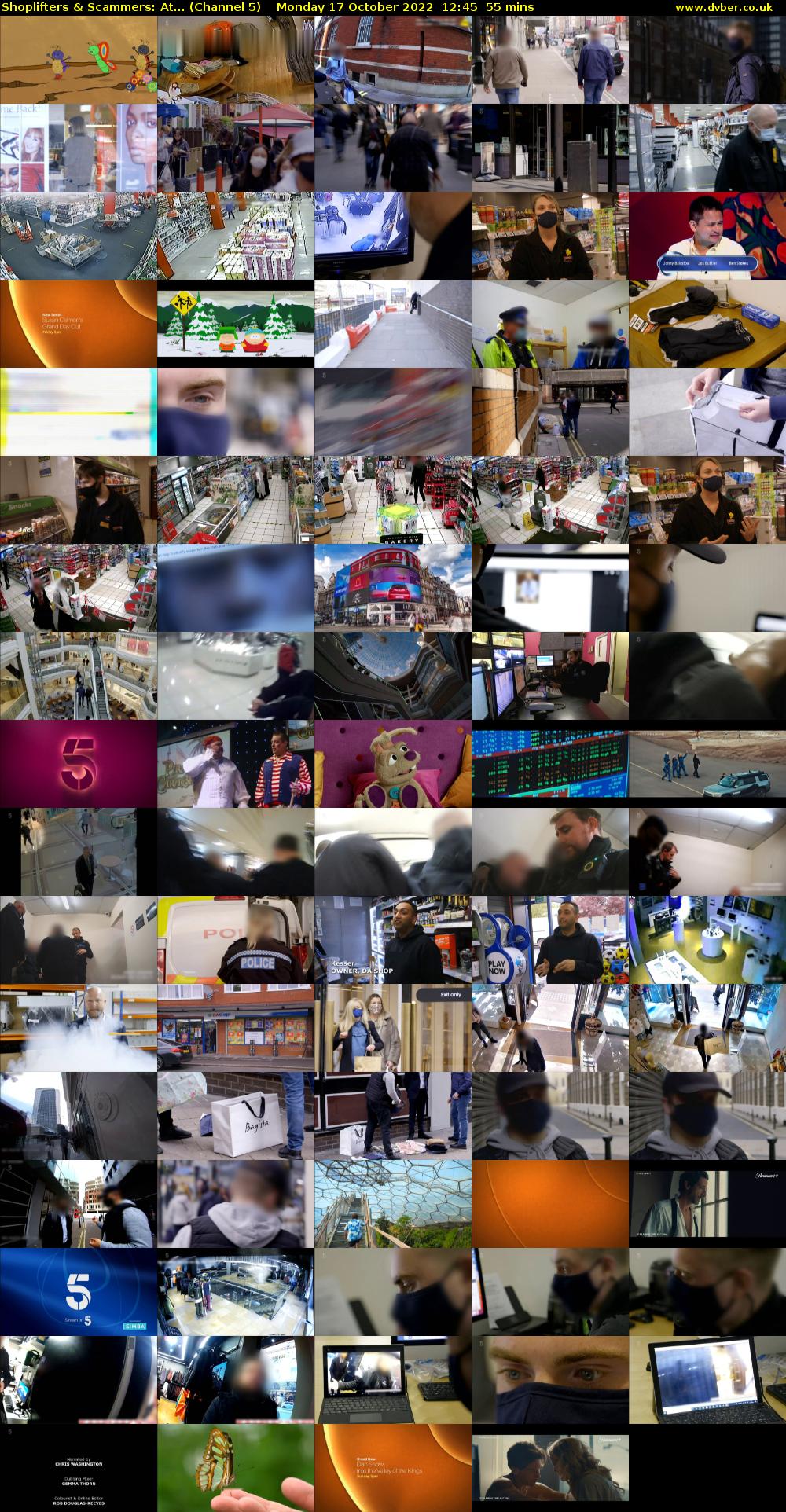 Shoplifters & Scammers: At... (Channel 5) Monday 17 October 2022 12:45 - 13:40