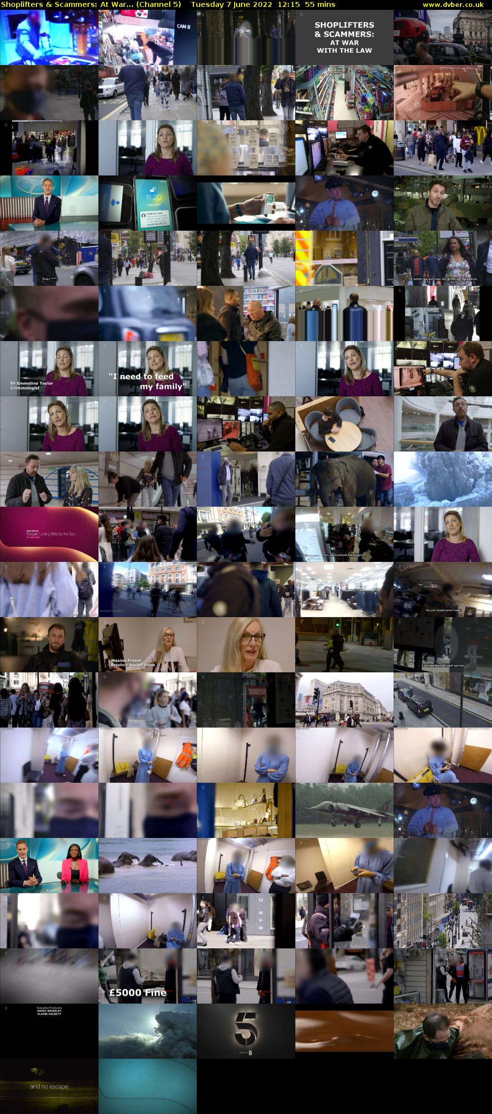 Shoplifters & Scammers: At War... (Channel 5) Tuesday 7 June 2022 12:15 - 13:10