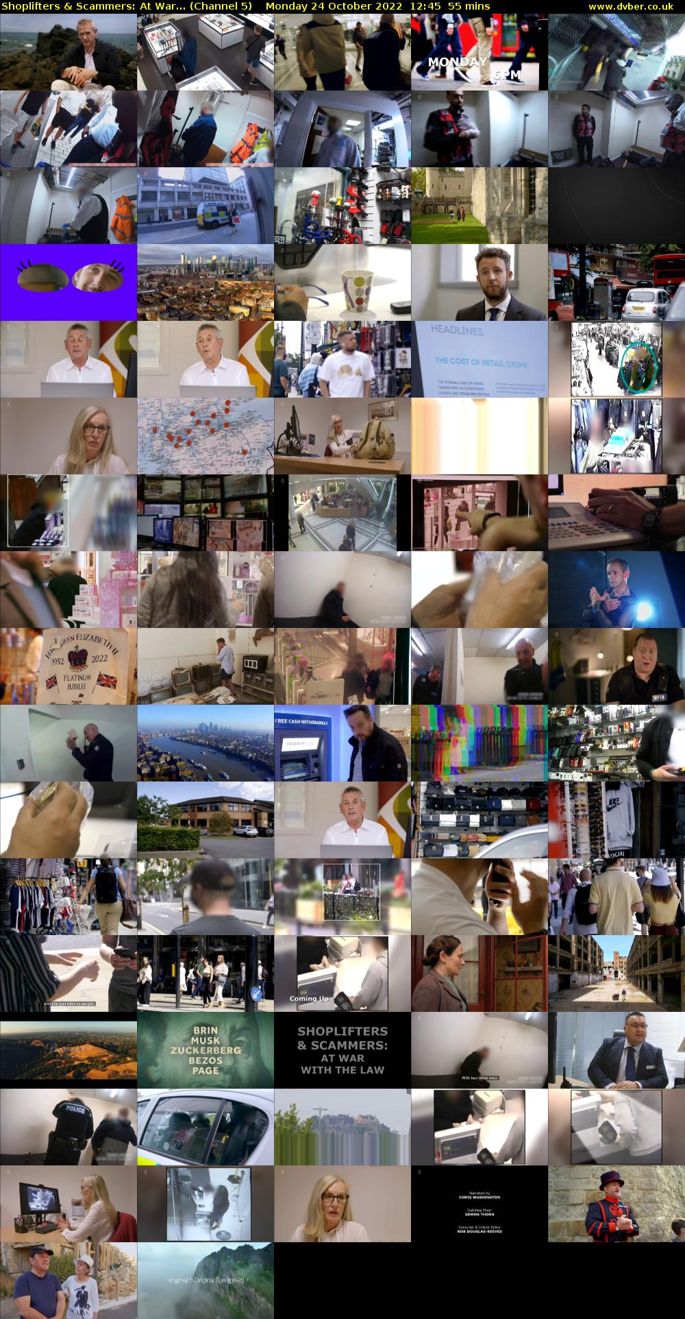 Shoplifters & Scammers: At War... (Channel 5) Monday 24 October 2022 12:45 - 13:40