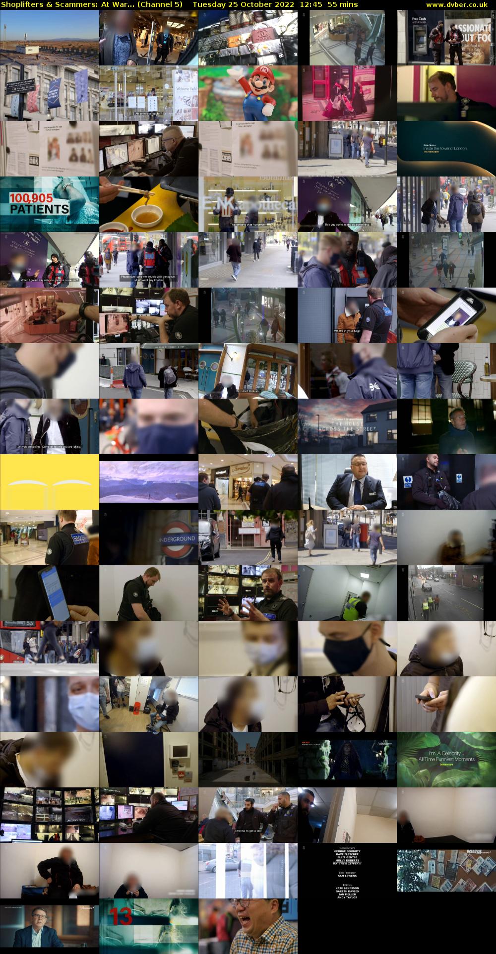 Shoplifters & Scammers: At War... (Channel 5) Tuesday 25 October 2022 12:45 - 13:40