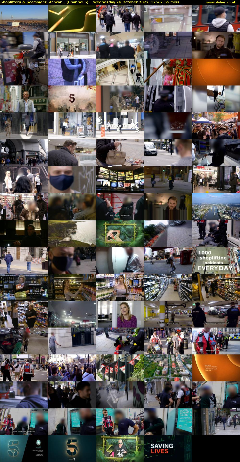 Shoplifters & Scammers: At War... (Channel 5) Wednesday 26 October 2022 12:45 - 13:40