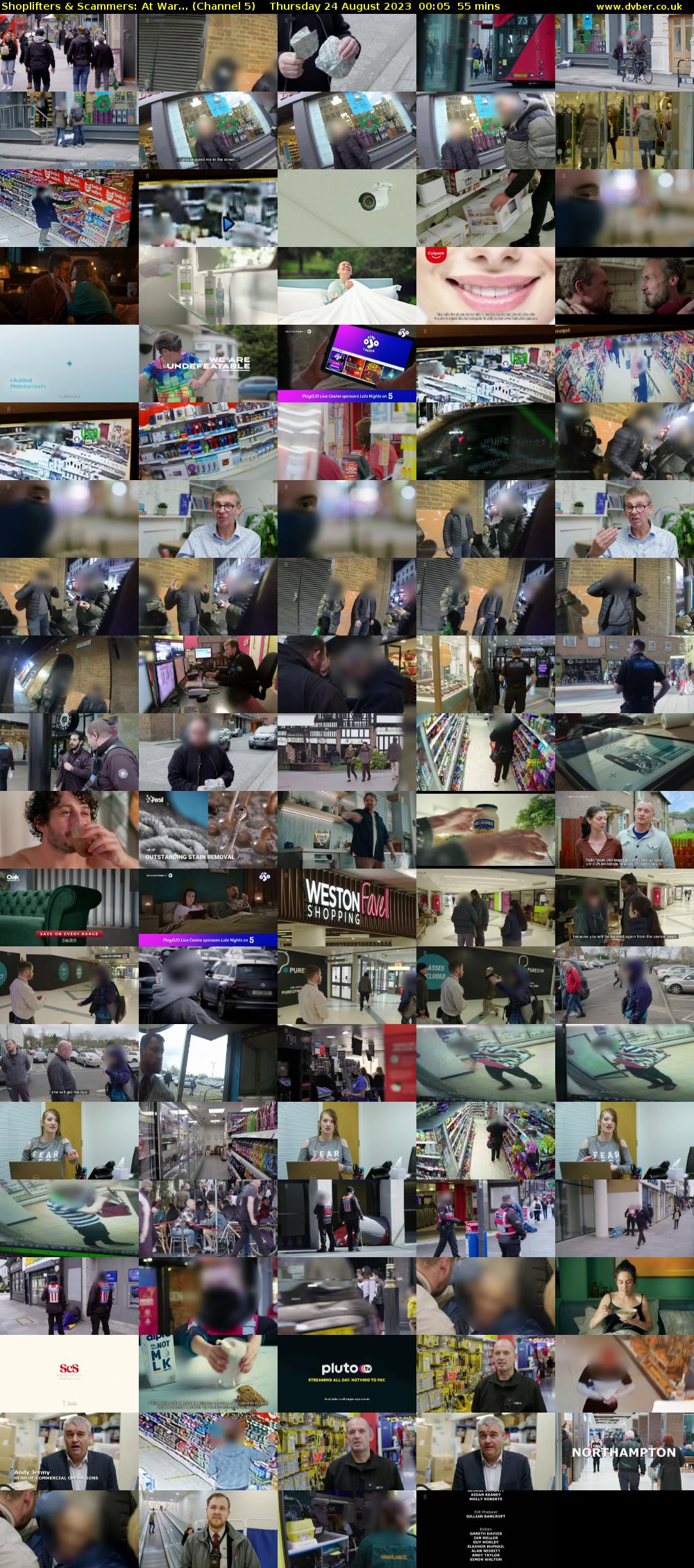 Shoplifters & Scammers: At War... (Channel 5) Thursday 24 August 2023 00:05 - 01:00