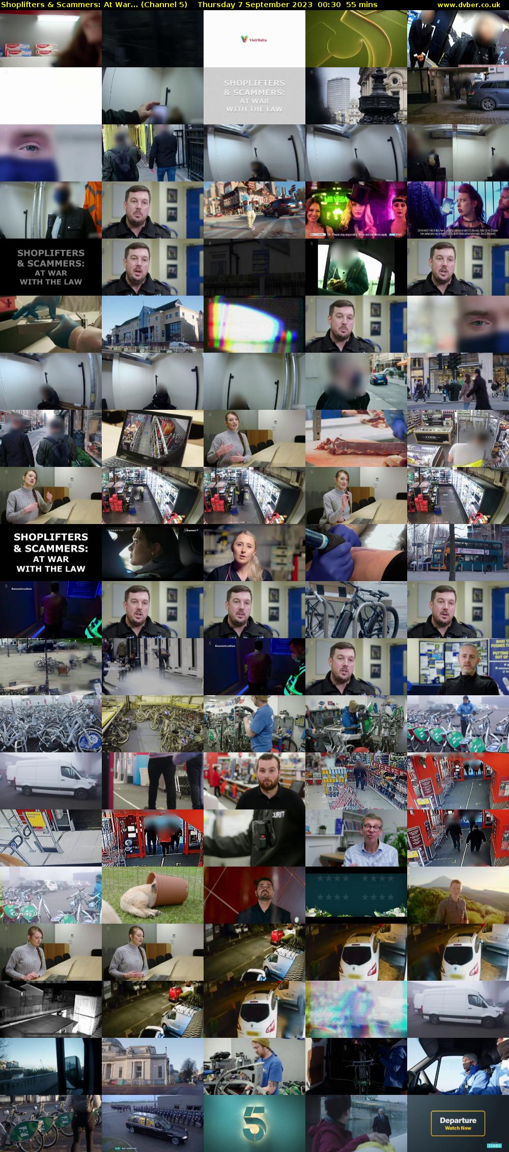 Shoplifters & Scammers: At War... (Channel 5) Thursday 7 September 2023 00:30 - 01:25