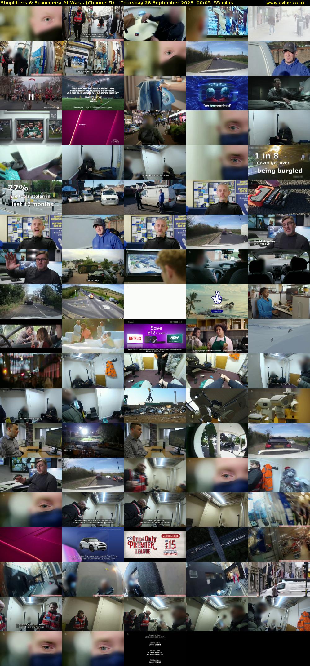 Shoplifters & Scammers: At War... (Channel 5) Thursday 28 September 2023 00:05 - 01:00