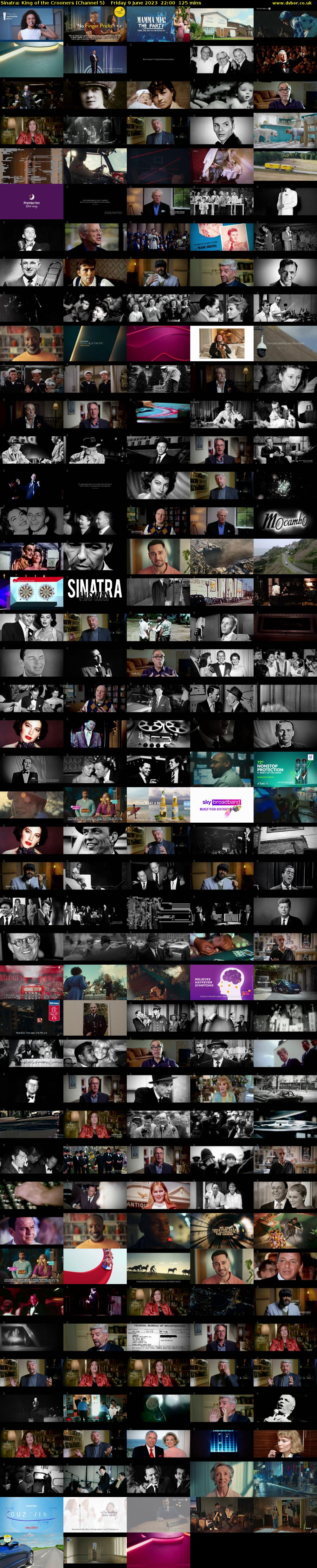 Sinatra: King of the Crooners (Channel 5) Friday 9 June 2023 22:00 - 00:05