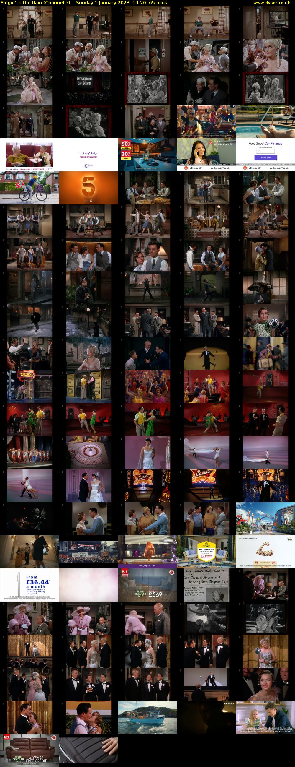 Singin' in the Rain (Channel 5) Sunday 1 January 2023 14:20 - 15:25